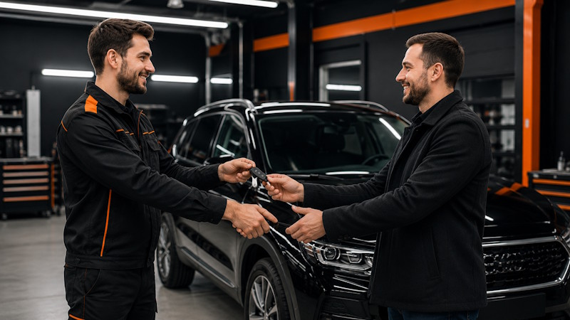 Выдача автомобиля